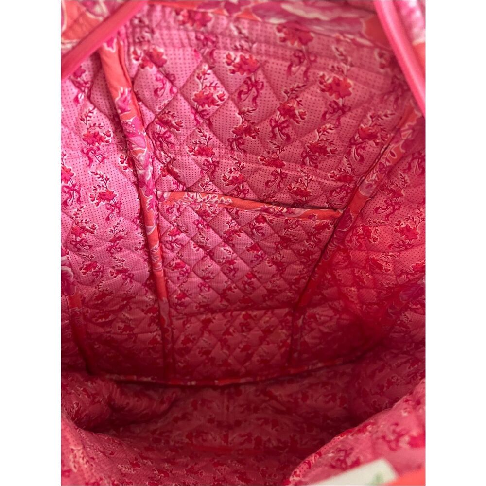 Vera Bradley English Rose Matching Travel Set Backpack &Duffel Pink Floral Quilt - Picture 8 of 14